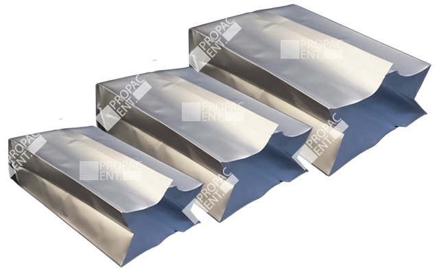 center sealed gusset pouch aluminium glossy