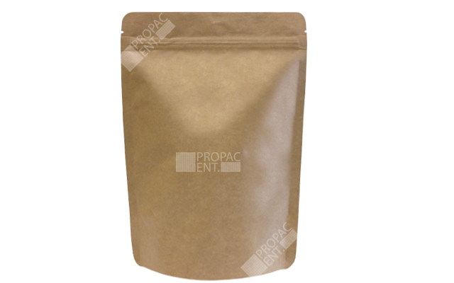stand pouch zipper kraft paper aluminium